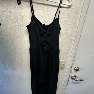 Black Roxy Sleeveless Jumpsuit